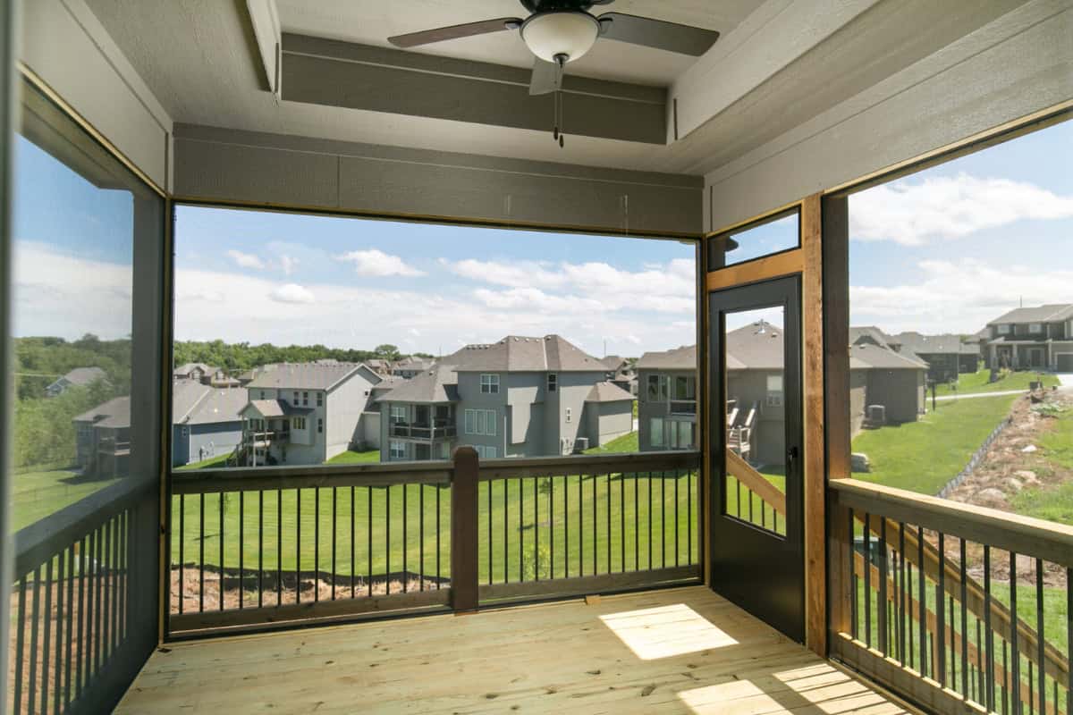 Screened In Porch Overlooking Backyard