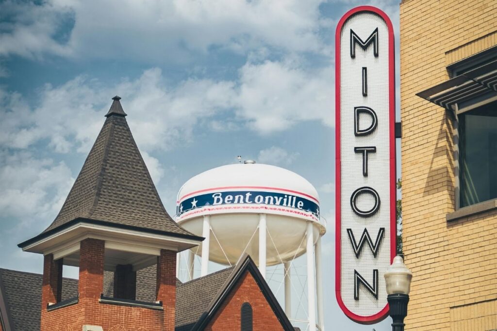 Midtown District Sign In Bentonville Arkansas