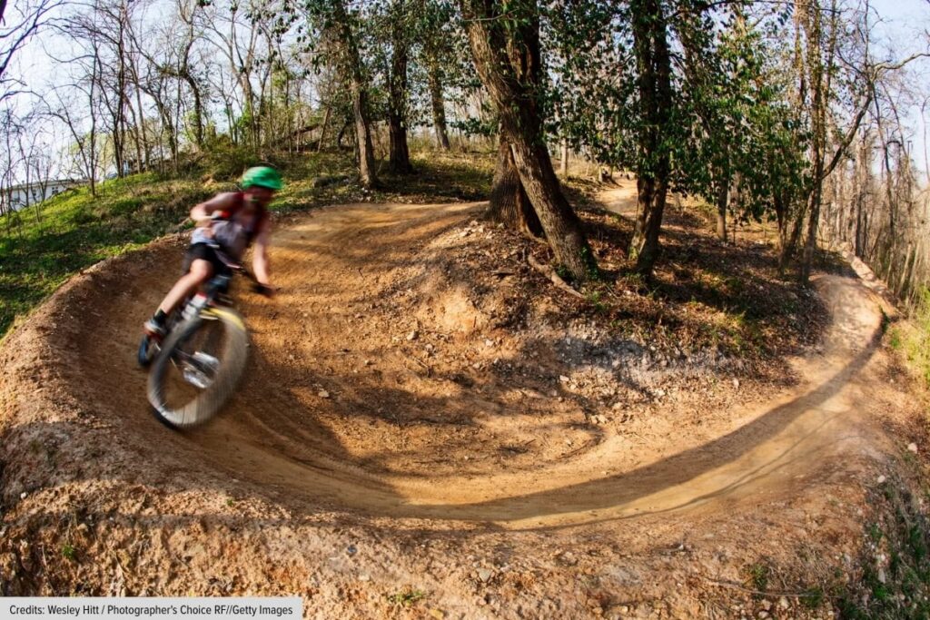 Mountain Biking Trail In Bentonville Arkansas