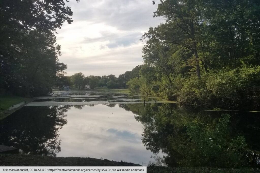 Lake Keith At Sunset In Cave Springs Arkansas