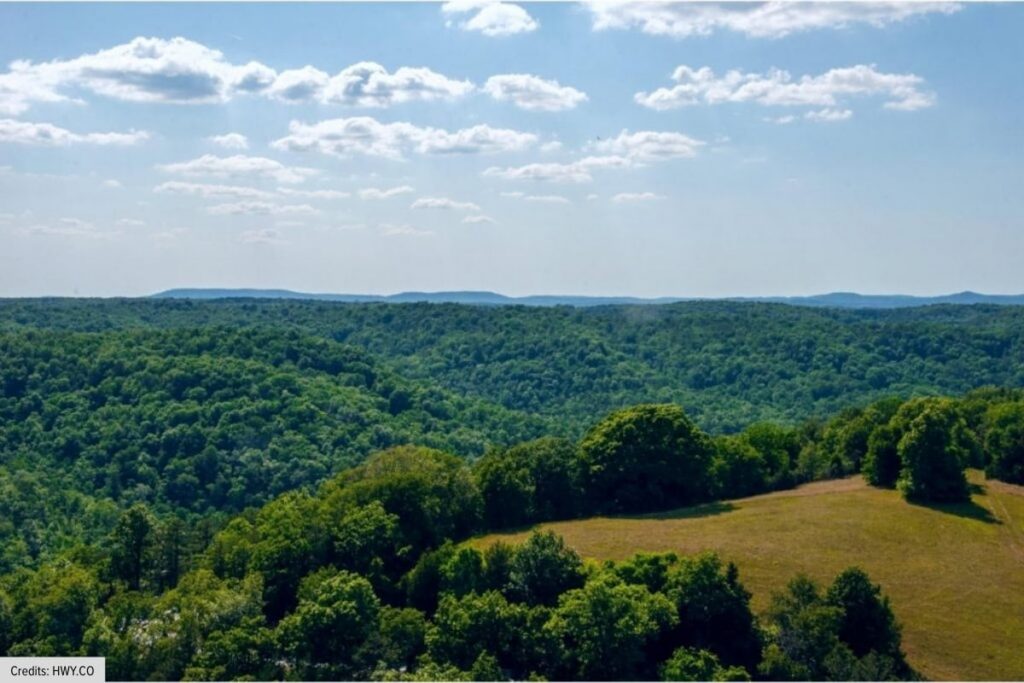 Scenic Ozark Mountain Landscape Near Centerton Arkansas
