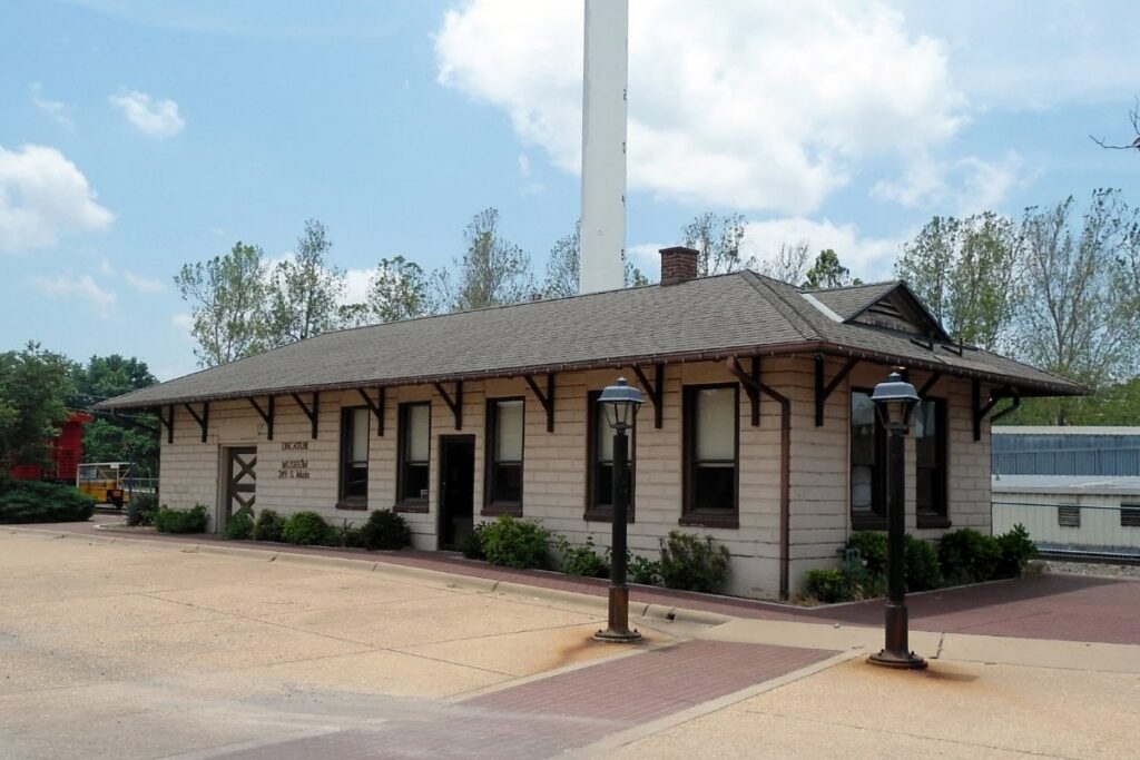 Historic Train Station Building In Decatur Arkansas