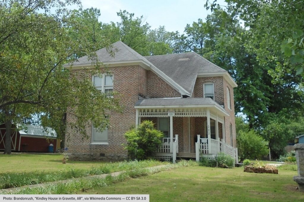Historic Kindley House In Gravette Arkansas