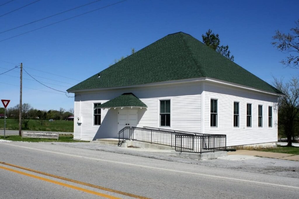 Historic School Building In Highfill Arkansas
