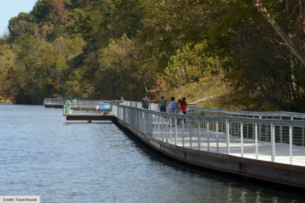 Lake Atlanta Boardwalk And Walking Trail In Rogers Arkansas