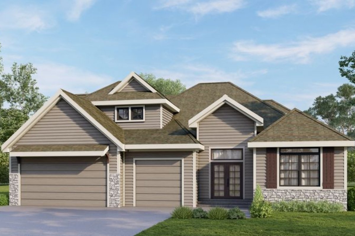 comerio-homes-nwa-varese-ii-home Varese II elevation A 3D rendering