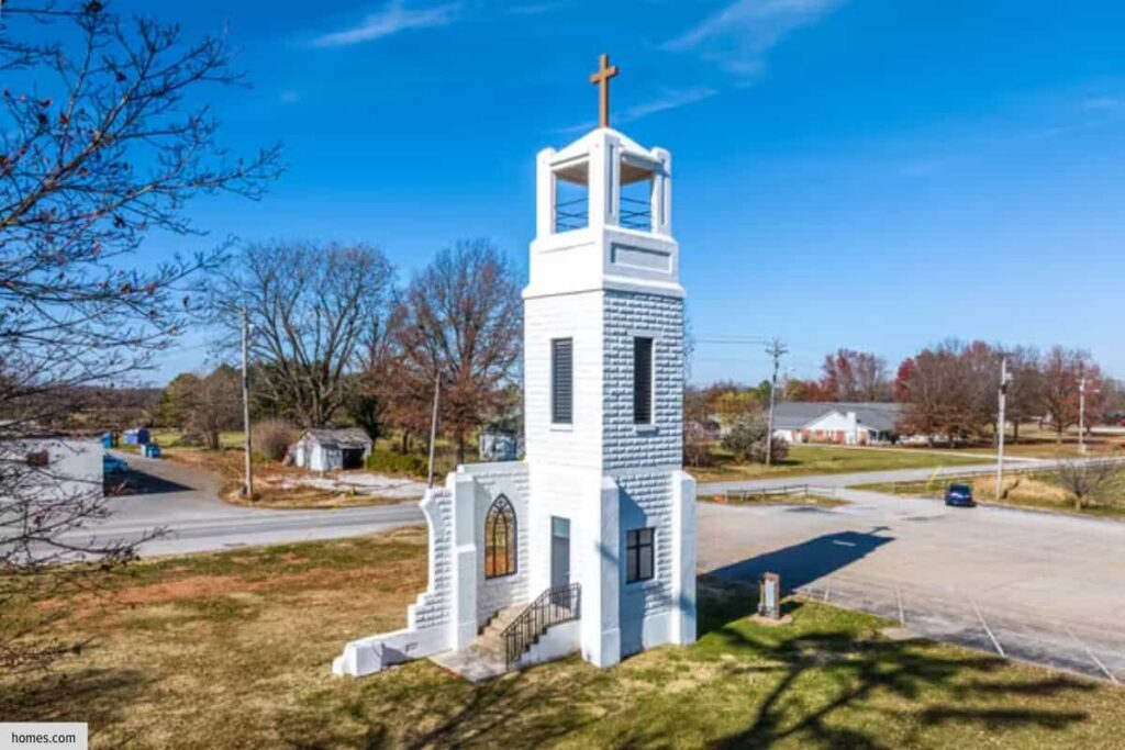 St. Joseph Church Bell Tower Landmark In Tontitown Arkansas